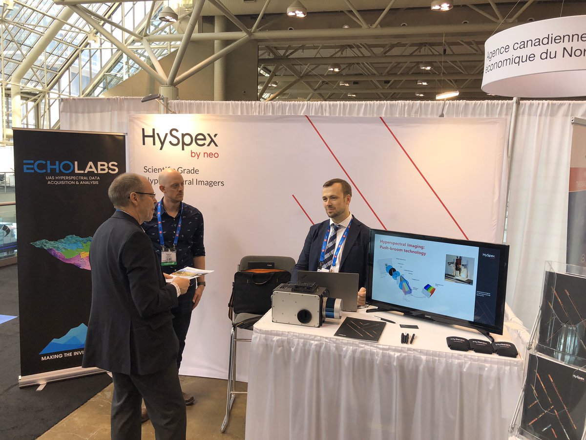 echolabsinc's tweet photo. And that’s a wrap @the_PDAC! thank you to all of those we met with, and especially to @HySpexNEO for allowing us to assist in your booth. #PDAC2020 #mining #miningexploration #hyperspec https://t.co/jswvqmfB0t