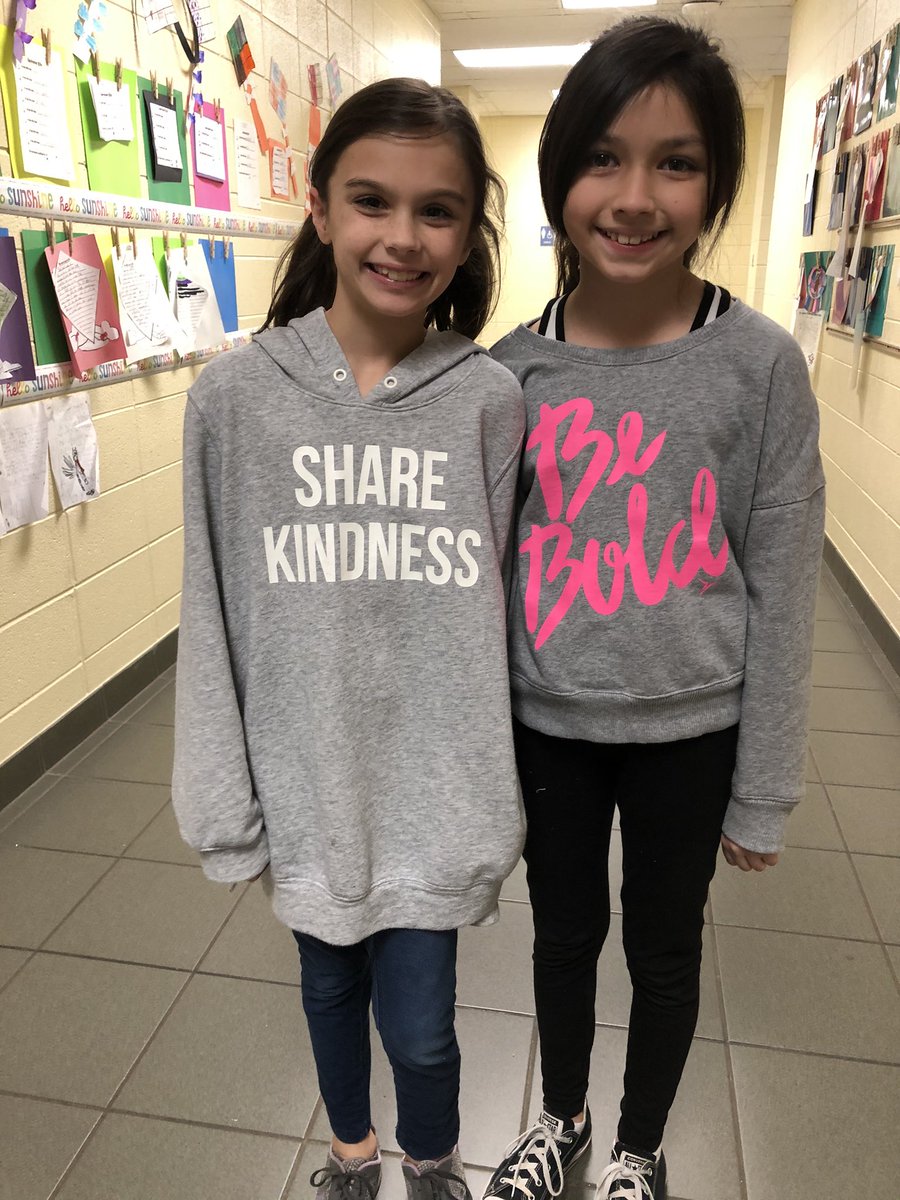 AlysonDurrett's tweet photo. Camp Care A lot! Students and teachers wore shirts with positive messages!@columbiaeschool  #cesastros #gofourthCES https://t.co/huJ7qDWGP2