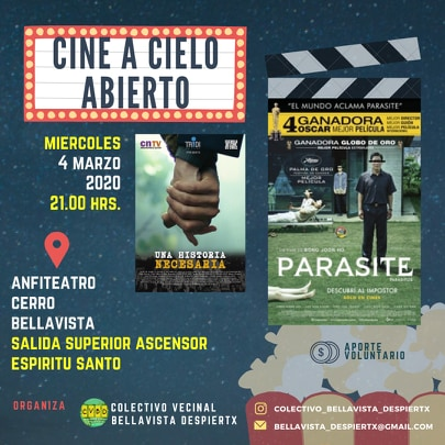 ValpoInspira's tweet photo. #CineAcieloAbierto 🍿🤩
Todos los Miércoles de Marzo en el anfiteatro del Cerro Bellavista!
...
Organiza el #CVBD https://t.co/1t2x0h07Gi