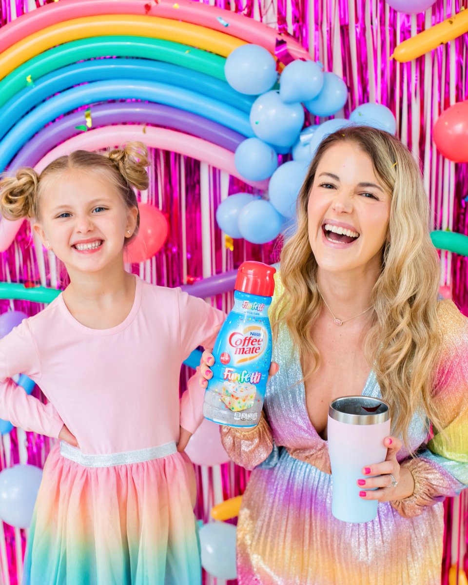 Start your morning with FUN! The *NEW* Funfetti <a href="/coffeemate/">Coffee mate</a> makes every morning feel like your birthday by transforming your coffee into a delicious treat. It’s so easy - just pour, stir, sip, FUN! It’s coffee’s perfect mate. Available now! 💕 #coffeesperfectmate #sponsored
