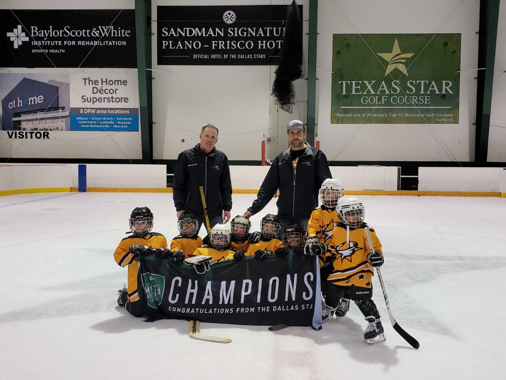 Texas tornado hockey for the win!! First season a success! #mitehockey #nytex <a href="/NYTEXSports/">NYTEX Sports Centre</a>