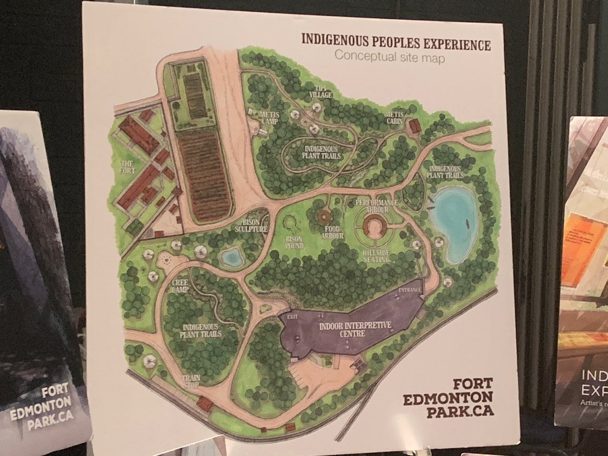 EdmCVO's tweet photo. Coming soon to #yeg: a massive expansion to @FortEdPark exploring Indigenous heritage through the voices and stories of the First Nations and Métis peoples who have been on this land since time immemorial. On display today at the @yegheritage #yegtrc symposium. https://t.co/xc4NRcnHIj