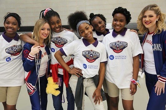 KIPPNO's tweet photo. The @PelicansNBA partnered with @HancockWhitney to teach #KIPPMorial scholars about living healthy and active lifestyles! Scholars enjoyed a fun day with jump shot, foot work, dribbling & passing skill challenges with special guest, @PierrePelican! Thank you, #Pels!🏀 https://t.co/iVTDOFjqrh