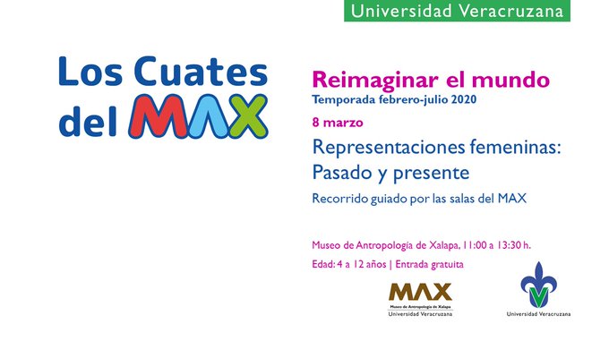 Con Motivo de la conmemoración del Día Internacional de la Mujer, Los Cuates del MAX dedicaran su sesión a conocer las representaciones femeninas de la colección arqueológica. Te esperamos.