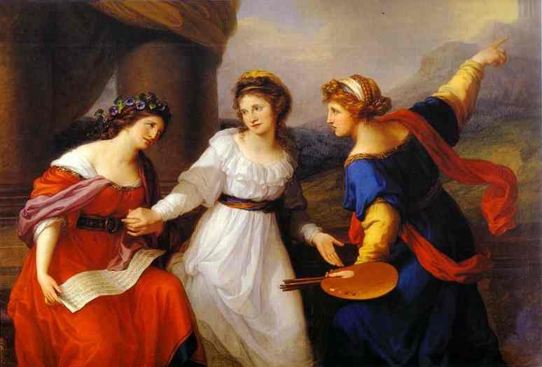 LourdesFreixa's tweet photo. Angelica Kauffmann ‘Self Portrait, the Artist Hesitating Between the Arts of Music and Painting’ #art #artenfemeni #donesartistes 🟪👩🏽‍🎨 #oil https://t.co/v7tHUuidls