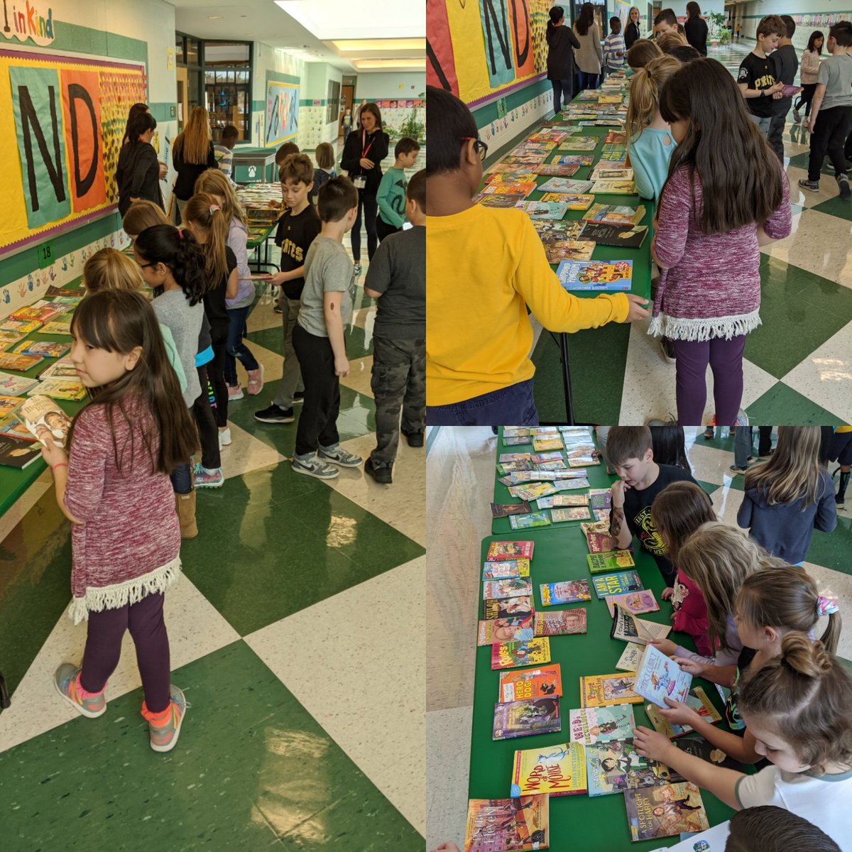 MrsLarca's tweet photo. The book swap was so much fun and I hope everyone enjoys their new book! Thanks CH PTO for your help! @CopperHillES @FlemRarSchools @dyoosFRSD https://t.co/UiB9Qmv2UI