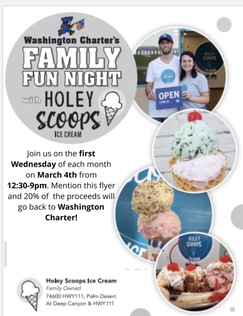 holeyscoops's tweet photo. Join us today for Washington Charter #FamilyFun Night! Sweet treats are even sweeter when you’re supporting your school! 🍪🍦😎✨

#giveback #familyfunnight  #supportyourschool #schoolspirit #fundraiser #fundraisers #schoolfundraiser #community #shopsmall #shoplocal #shopsmallbiz https://t.co/490bwd28WG
