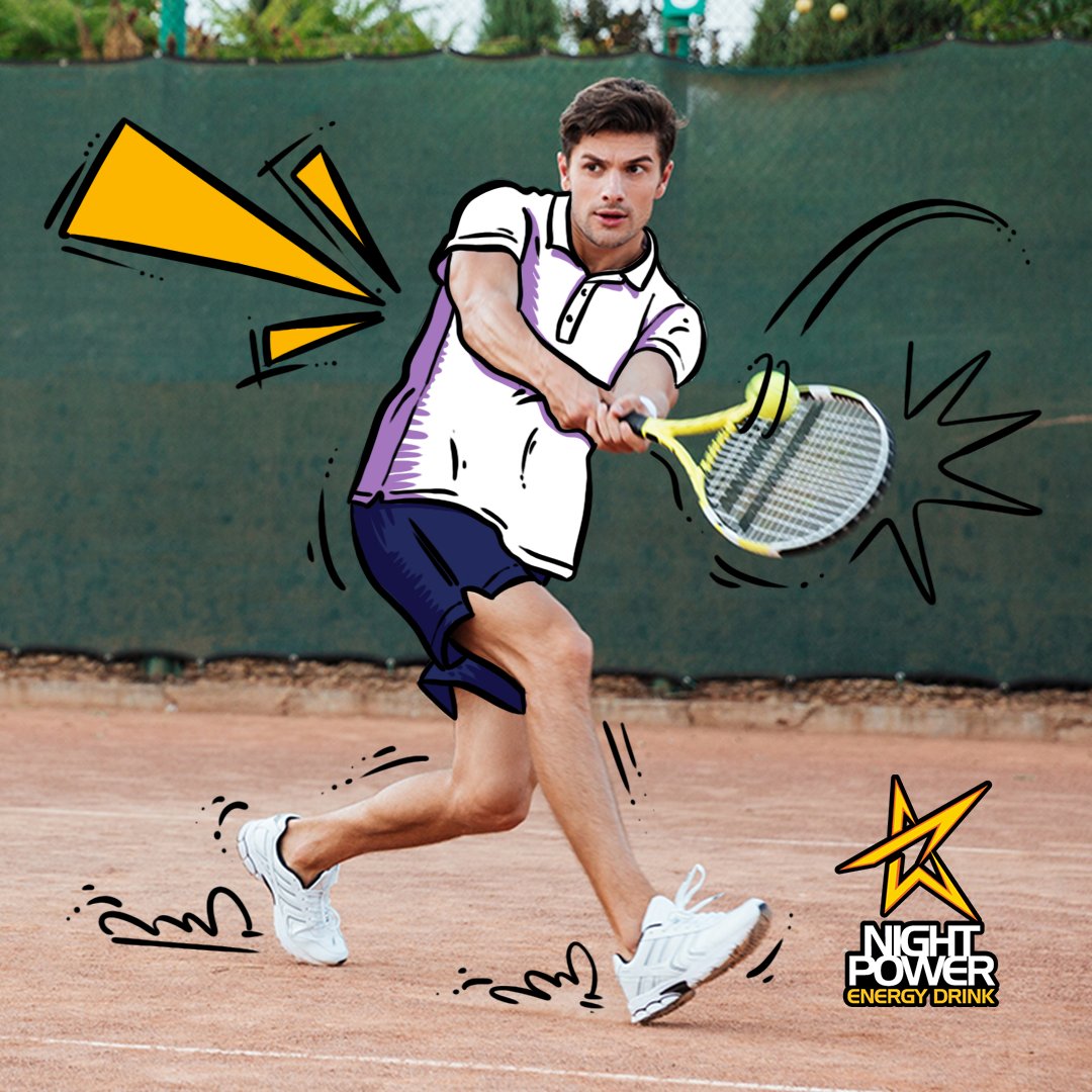 Jogar tênis exige agilidade, disposição e muita atenção. 🎾 Quem busca por uma dose extra desse combo antes do set, conte com #NightPower! 
.
.
.
#esporte #tenis #agilidade #preparo #disposição #bebanightpower #energia #energetico #bebidaenergetica