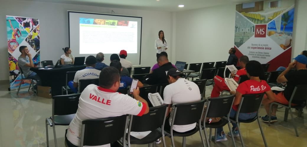 COLParalimpico's tweet photo. 🤩🇨🇴Seguimos con las jornadas de reuniones técnicas previo al inicio de las competencias.

😬🤘🏻En esta reunión los delegados de cada región pudieron conocer detalles de para natación, el cronograma oficial de competencias y los horarios de entrenamiento.

¡Cali es #imPARAble!😍😬 https://t.co/4cWt4t2zKx