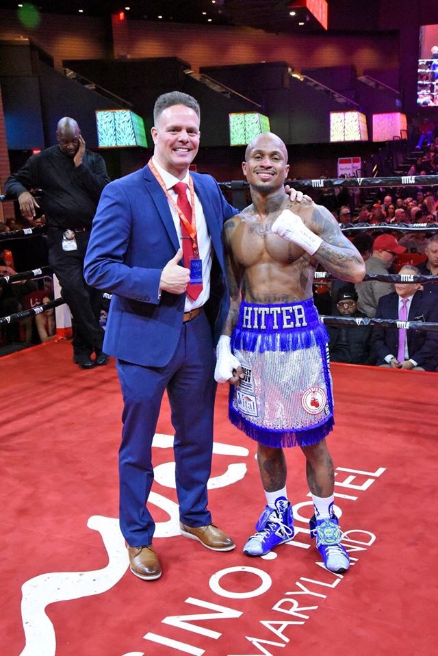 BaltimorePolice's tweet photo. Congratulations Police Officer Brandon Chambers for Winning Your 3rd Professional Boxing Match  https://t.co/nmsTPKSOvr https://t.co/IIrtok240B