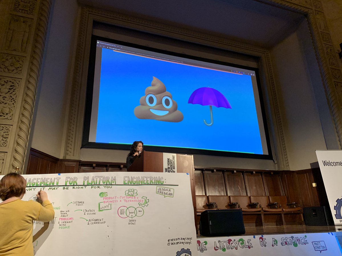 stefanamuller's tweet image. Yup, I agree @JessicaFredican, Product Mgrs are your sh1t blockers. We shield engineers from the random 💩 so they can focus on work. Use us wisely! #DevOpsDaysNYC #devops