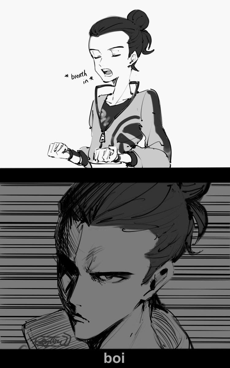Victor's man bun in the DLC just gives him such a different energy I don't know what to say