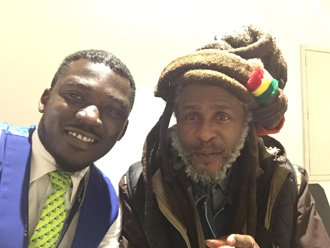 myfiboo's tweet photo. Welcome to Ghana 🇬🇭 Steel Pulse with my one &amp; only cousin #Jason 🔥👊🏽 at the Kotoka Int Airport https://t.co/4zJZqcNmwn