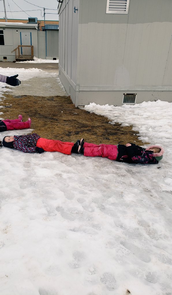 MHarper224's tweet photo. When playing on the yard a child wondered why she could see grass. We asked the children why? Then we measured the grass patch with the children. It was three children long and two children wide. We will remeasure next time to compare.
@BirchviewDunes 
@SCDSBey 
@scdsboutdoors https://t.co/xaxzrOAz0l