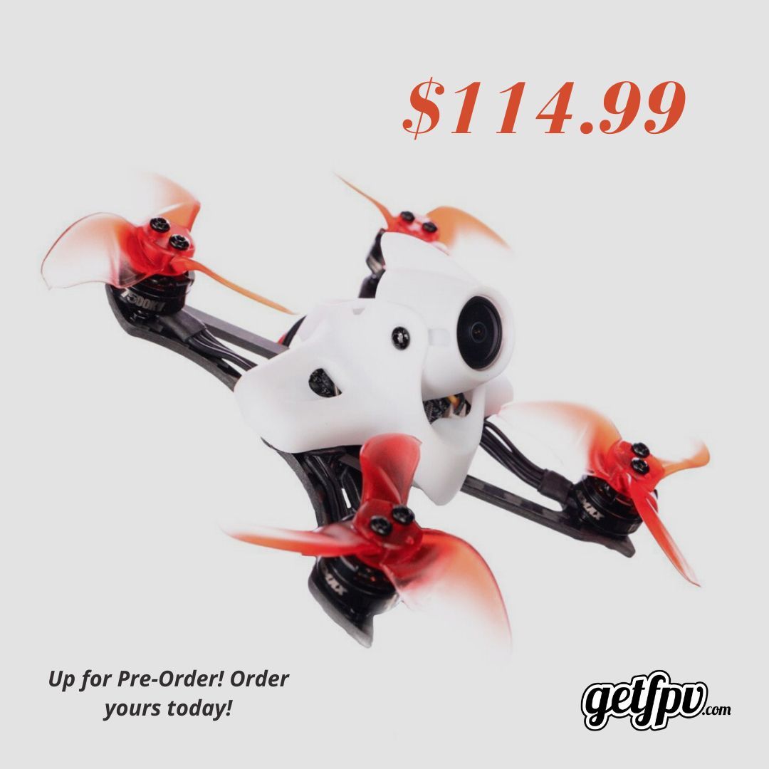 GetFPV's tweet photo. The new EMAX Tinyhawk II Race Micro Brushless FPV Drone is up for Pre-Order! 👀Order yours today! 😍🔥 #GetFPV #EMAX #tinyhawk #tinyhawkII #Race #FPV https://t.co/pG5HmDofNS