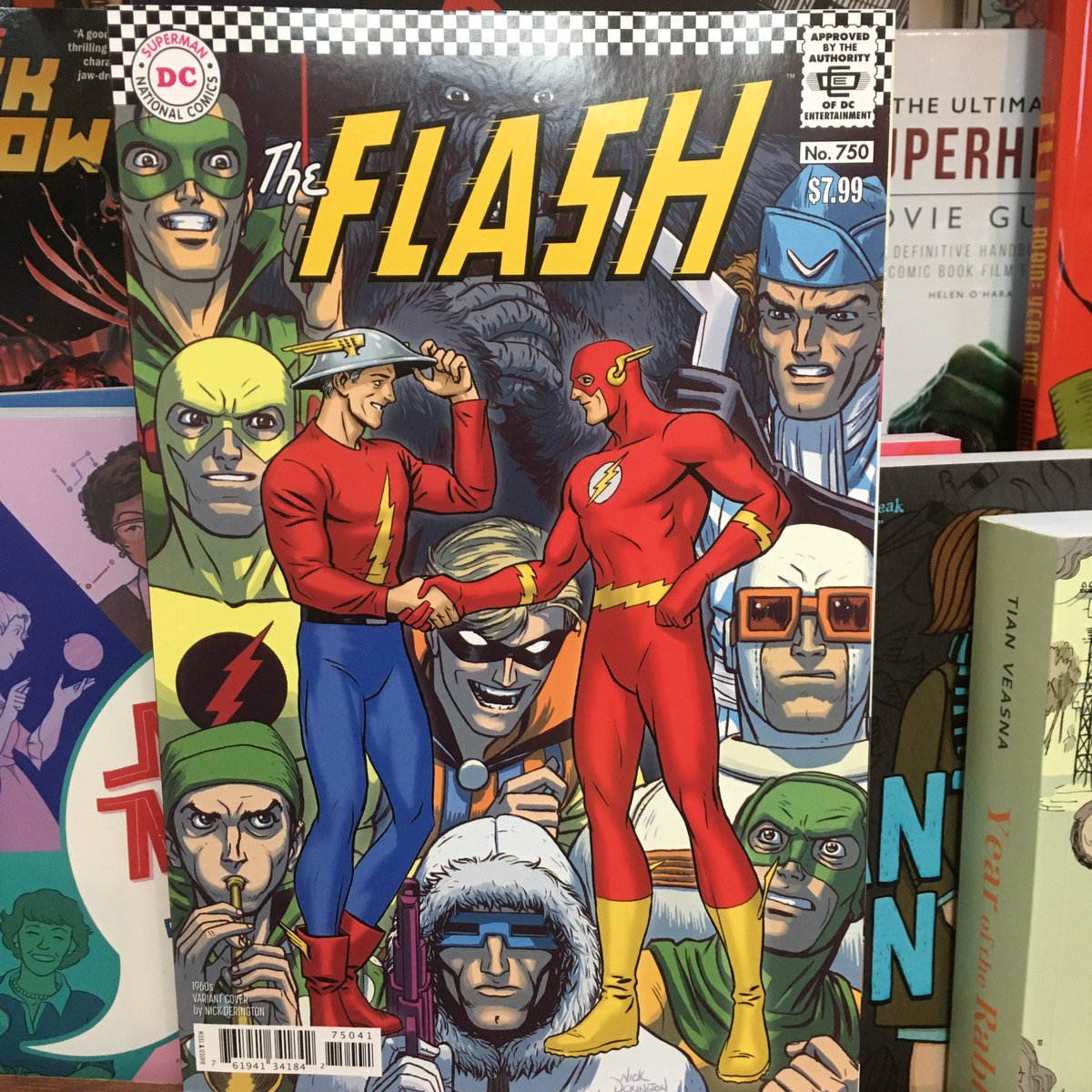 strangeadventrz's tweet photo. Flash Fact: FLASH 750 is on sale this week, with a slew of covers celebrating the Scarlet Speedster’s decades-long run (art by #francismanapul , #nickderington, #jimlee, #garyfrank, #joseluisgarcialopez, and more)! #ncbd #newcomicbookday #flash750 #readmorecomics https://t.co/eVQrl9ScYI