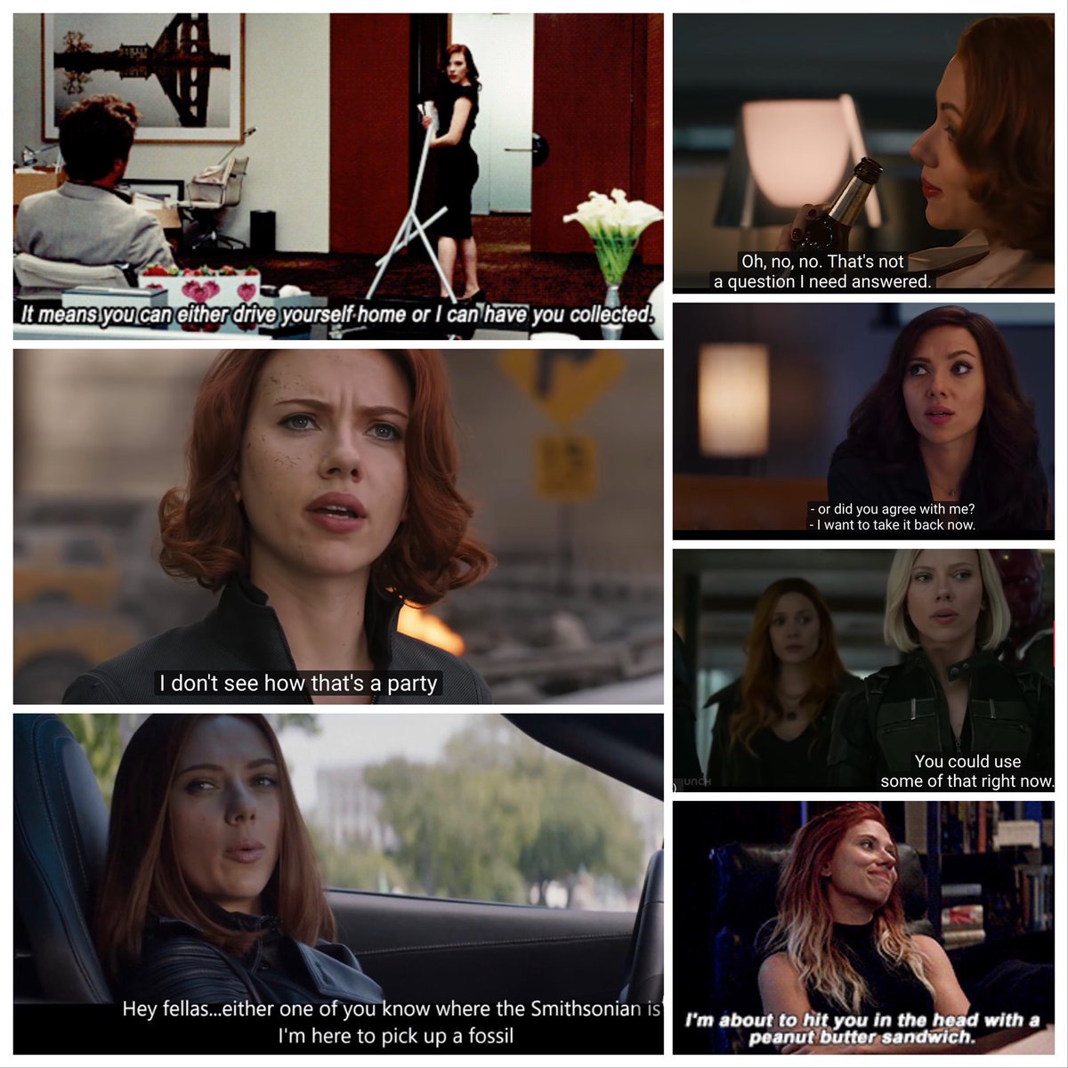 I love ten years worth of Natasha Romanoff’s iconic sass. That’s it, that’s the tweet. #BlackWidow