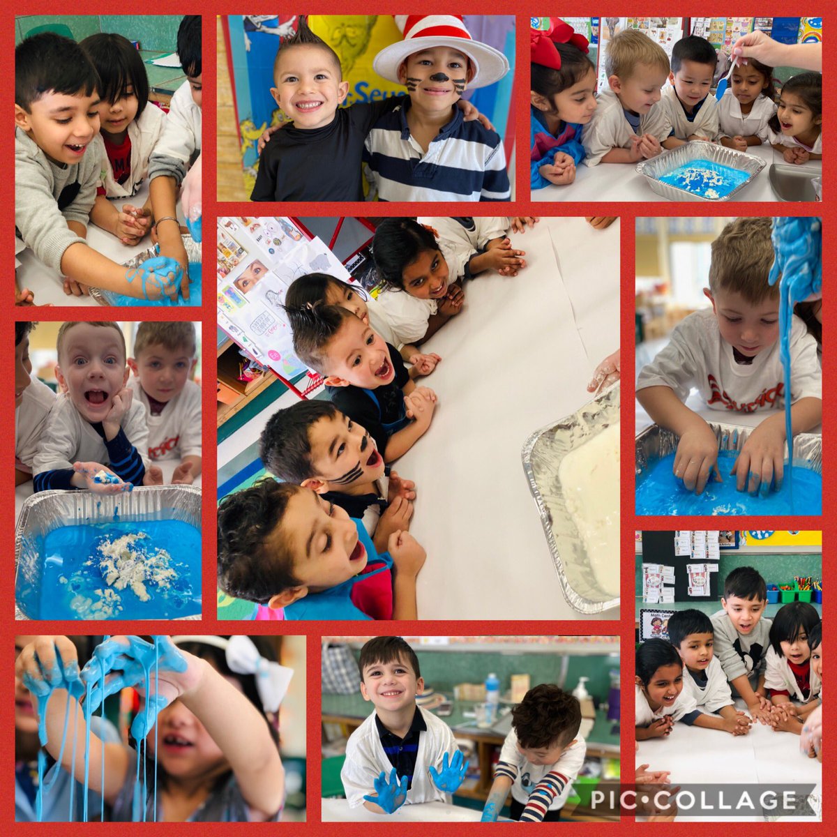 MKocoris's tweet photo. Wacky Wednesday in Prek we experimented solids to liquids we made OObleck. Dr.Seuss week continues so much fun. Wacky Wednesday was a blast !#prekscientists #NHPGCP@MrsKocoris @MissAtkinsonTA @ManorOaksNHPGCP https://t.co/7qWP5azi0D