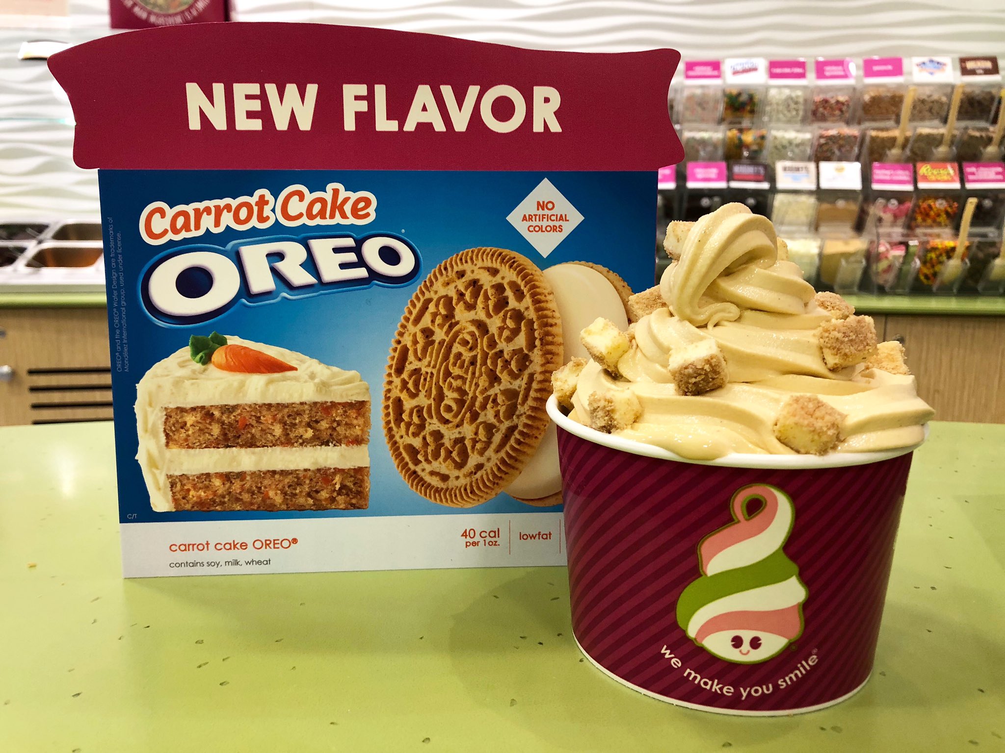 Menchie’s at Gateway on Twitter "Our new, Carrot Cake Oreo, flavor is