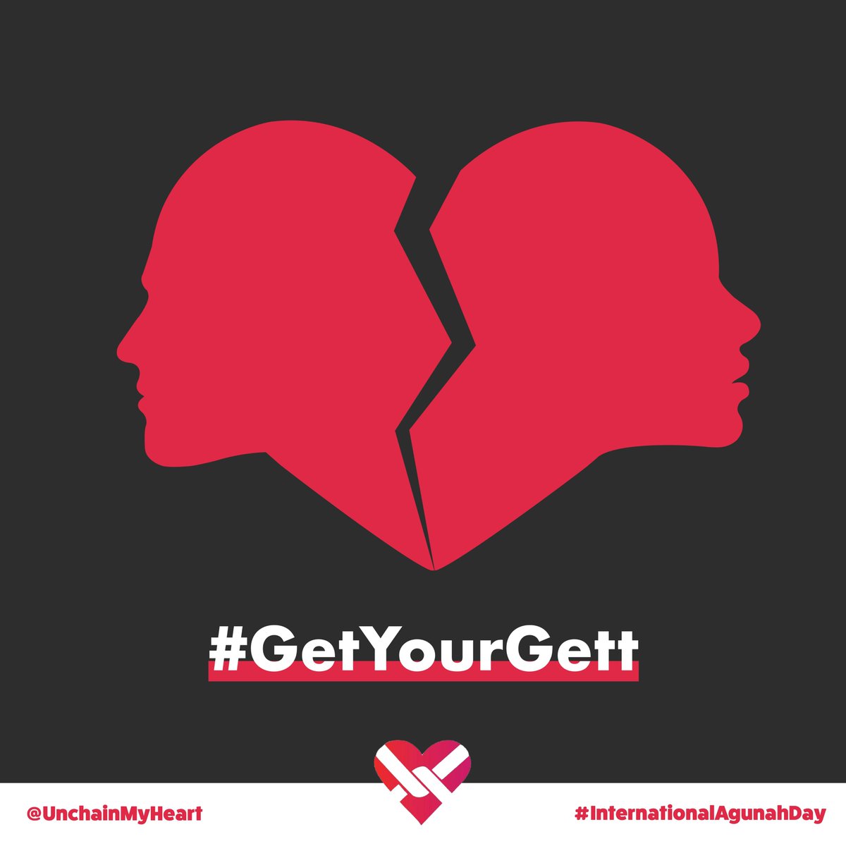#InternationalAgunahDay In honor of International Agunah Day, Jewish organizations around the world, including Shalom Bayit (shalom-bayit.org), are uniting to provide support and assistance for women needing to get a gett. shalom-bayit.org #UnchainMyHeart