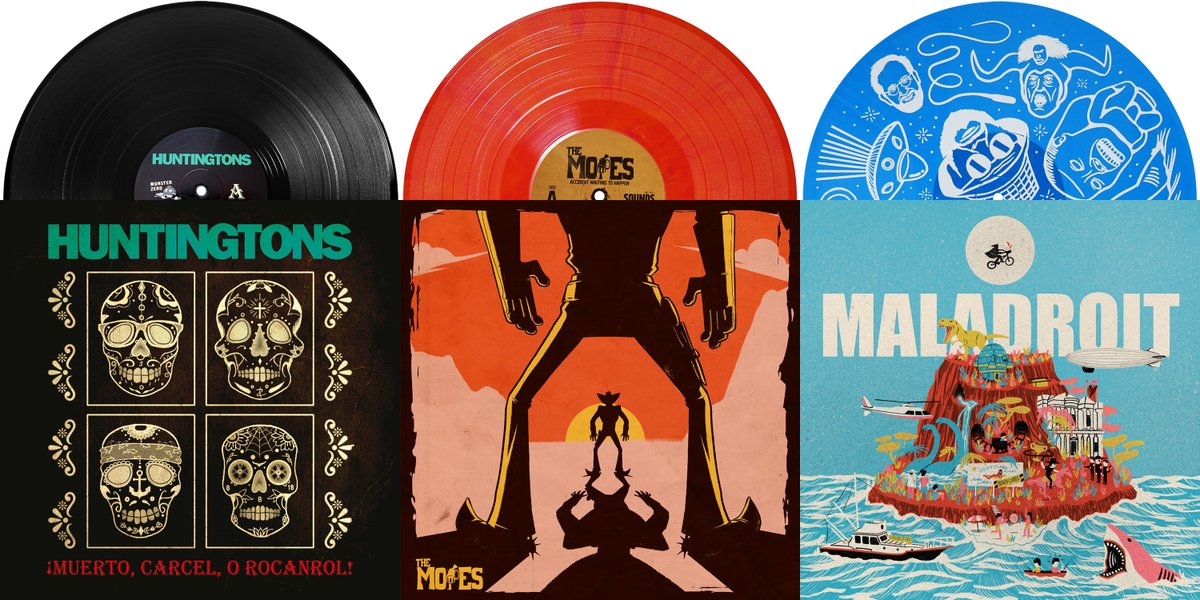 BrassneckPunk's tweet photo. Just added 3 #poppunk #vinyl releases to the distro in the UK. New ones from @HUNTINGTONSUSA and #Maladroit plus an old Lookout! classic from #TheMopes
https://t.co/tAaI0EuSAz https://t.co/CUWbDFvvoL