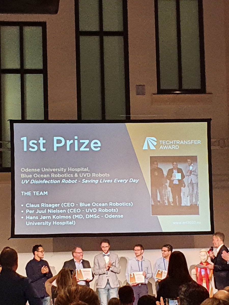ElseMejer's tweet photo. Blue Ocean Robotics wins Techtransfer Award at European Robotics Forum, - cool! #ERF2020 #SDEO #Robotics https://t.co/2q8n0AT8z4