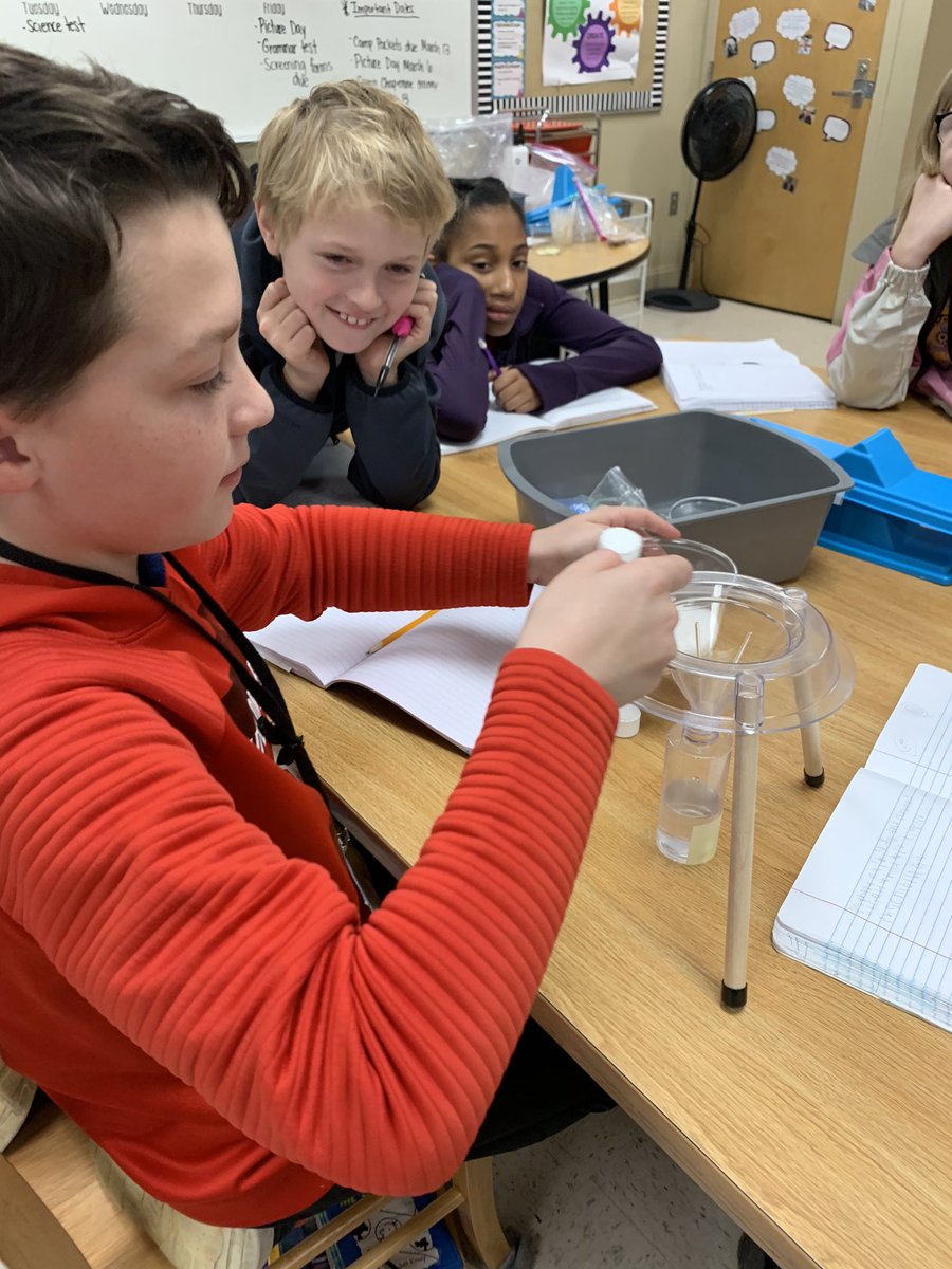 vickimiller0215's tweet photo. Mixing it up with the 5th graders @HaydenMiddle today with their study of Mixtures and Solutions. Today they discovered how to measure the amount of solid in a saturated solution. @AMSTI4all @AMSTI_Athens #AMSTIworks https://t.co/tKihXoDMQf
