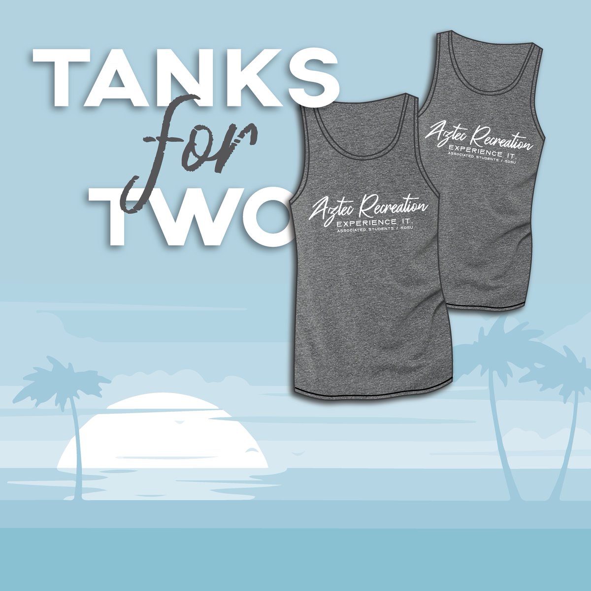 Interested in becoming an #AztecRec member🤔? Now's your chance! Join the ARC between March 9th and 18th and receive this FREE, Limited Edition tank top! Members, if you refer a friend that joins you can get one too😎! #SDSU