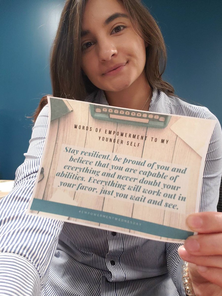 SAVSWaymakersOC's tweet photo. On this first #EmpowermentWednesday of March, #WaymakersOC Victim Advocate Karla is sharing words of encouragement to her younger self: Life may not be the same as it was 15 years ago, but never forget how far you have come. You got this, you did that!!! π«ππ #SelfLove https://t.co/ni4JRS4nCi