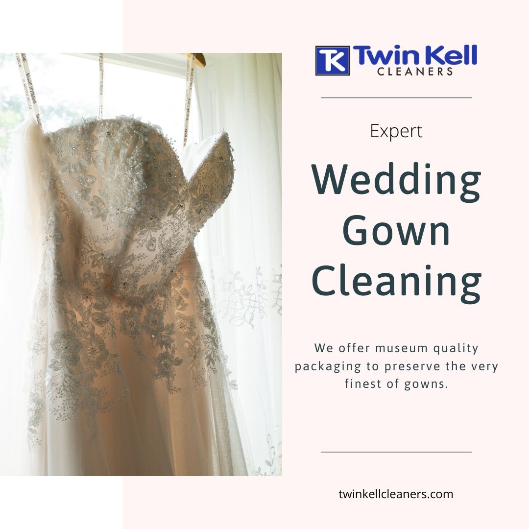 twinkellcleaner's tweet photo. Preserve your gown's beauty for generations to come. Twin Kell Cleaners specializes in wedding gown cleaning, and can properly and safely care for your garment. https://t.co/0NOKo1lG92