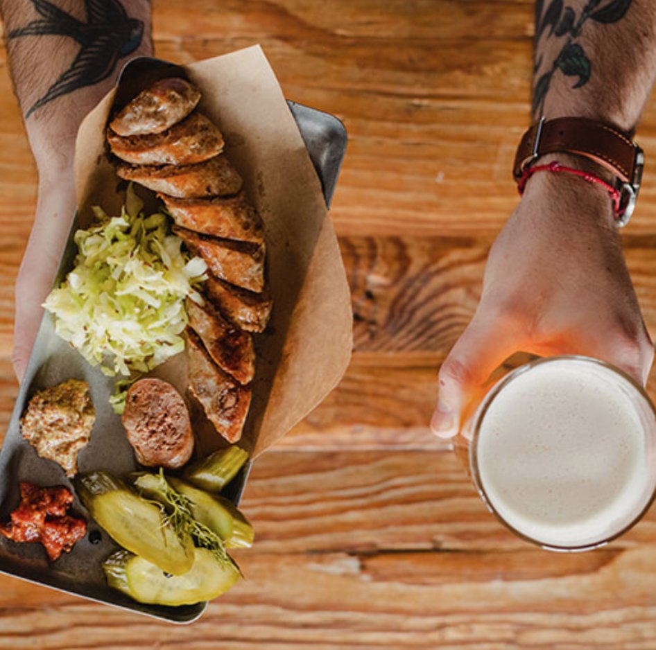 #Views We aren't sure what looks more enticing, the cold beer or our signature sausage sampler. 

#TheLastHotel #TheLastKitchen #STLHotel #HotelLife