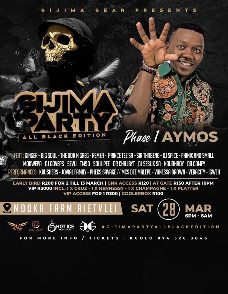 gijima_gear's tweet photo. Gijima Party All Black Edition 
Phase 1

#GijimaParty
#AllBackEdition
#GijimaMovement
#MookaFarm https://t.co/FSJbI2z79T