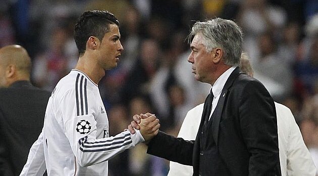 TeamCRonaldo's tweet photo. Carlo Ancelotti:

 “I think Cristiano Ronaldo should always WIN the Ballon d’Or. He is the best I’ve managed and seen.” https://t.co/Fc2s6Lcqdb