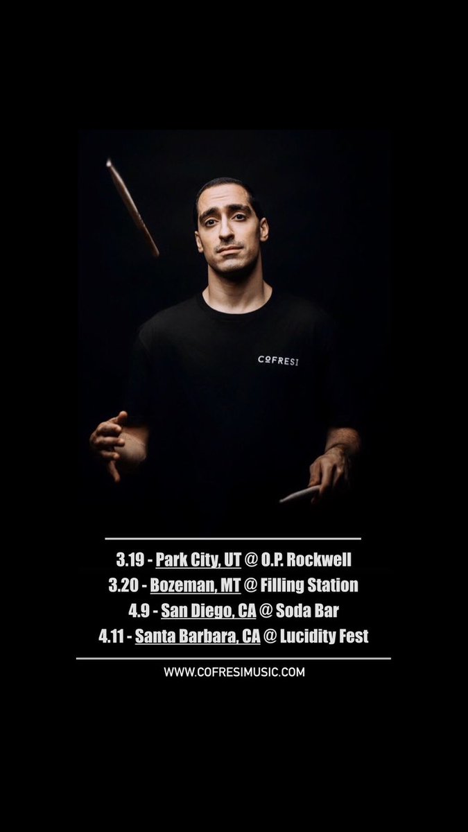 4 new shows announced🙌🏽 Can’t wait to get down in these cities🥁✨

Tix &amp; info -&gt; cofresimusic.com/shows