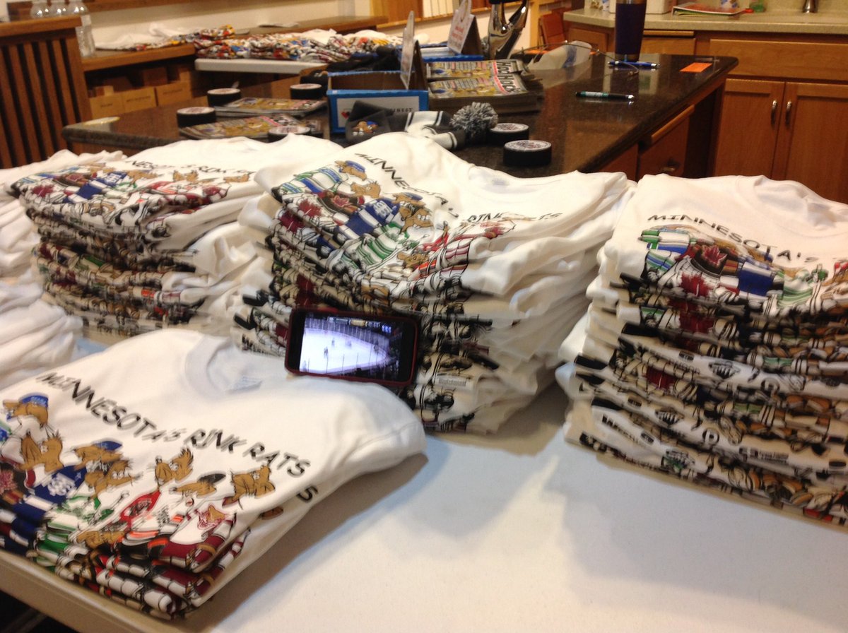 Hult1299Mark's tweet photo. Watching the game and selling the Rink Rat shirts… Great combination. Rat Tee shirts are sold at West End Kitchen 188 7th St west. St. Paul, MN 55102  Next to the Eagle Street Grill and ticket King   #EveryDayIsASnowDay❄️   #tourneyson45TV https://t.co/YS6jf6a5qM