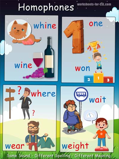 Words That Start With W For Kids