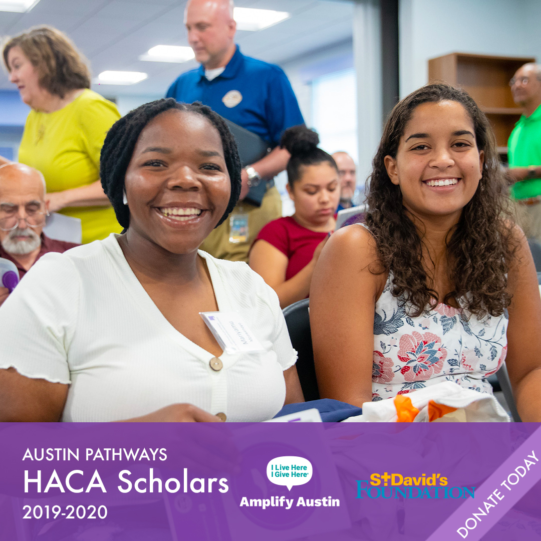 Left, Mary Mpawenayo (Austin Community College) and right, Sarida Morejon (Harvard). Mary is a lifelong servant, and Sarida, a future doctor.

<a href="/AmplifyATX/">Amplify Austin</a> now! Donate today: bit.ly/38g10Hi

#makethefuture #Amplify2020 #amplifyatx #highered #AustinPathways #HACAscholars