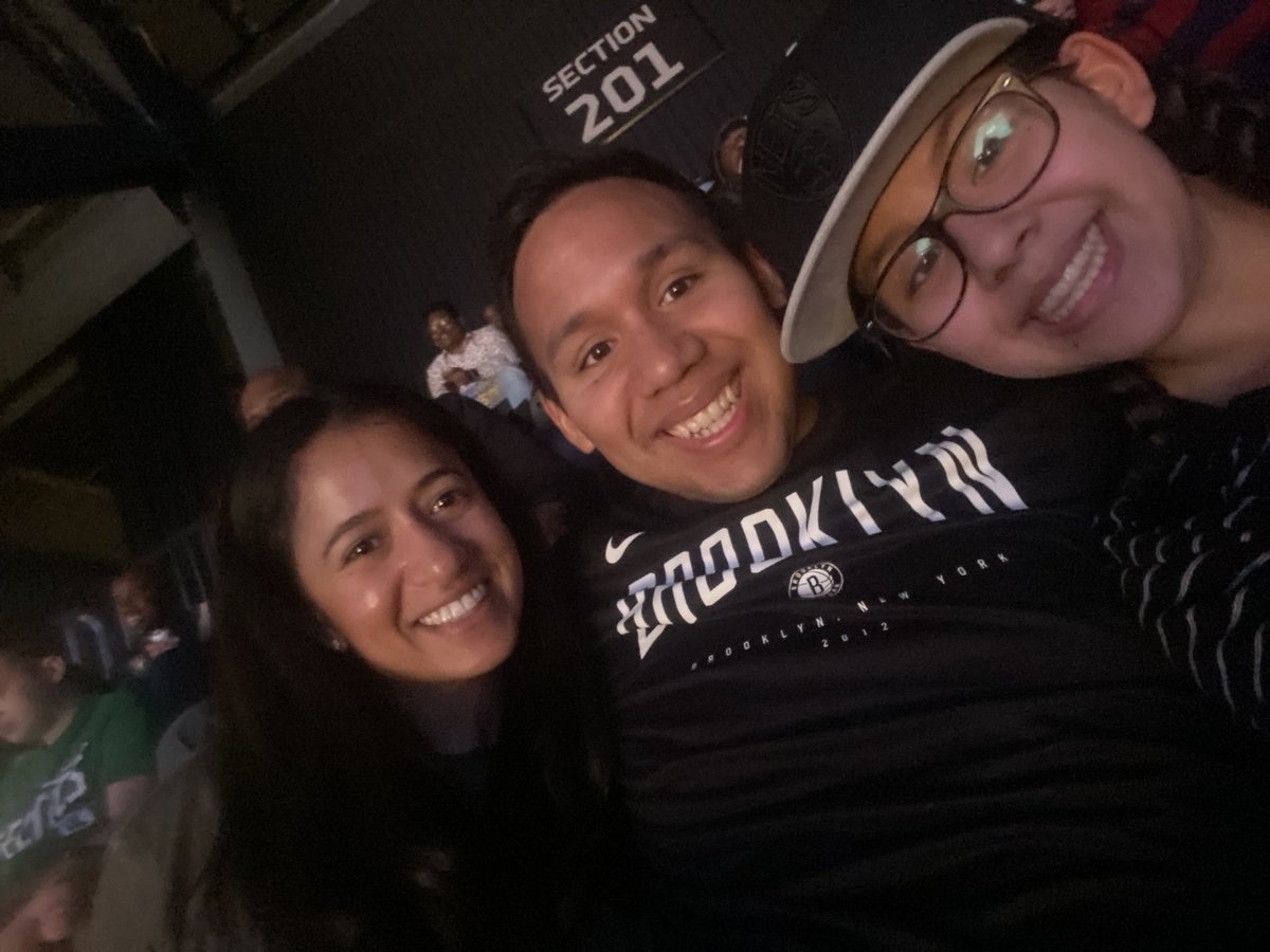 specheva's tweet image. Finally made it out to my first ⁦@BrooklynNets⁩ game with the fam!! #repbklyn
