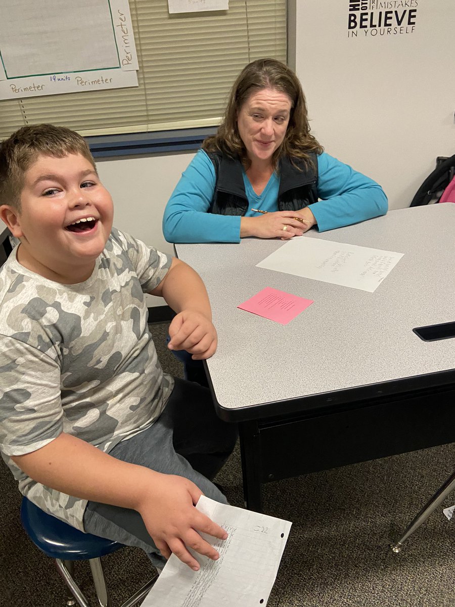Millersmath17's tweet photo. Miller’s math night was a success!  The excitement of the students as they were teaching their parents representing and solving multiplication n division was priceless! @RobRangers #lovemystudents #parentalsupportrules https://t.co/NMeqO3sXij