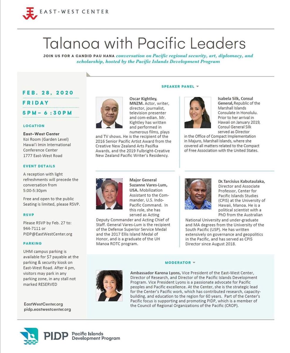OfficeRmi's tweet photo. Talanoa with Pacific Leaders

February 28, Consul General Isabela Silk ekar bok kwonaan ilo juon ien bok melele ippen jet iaan ritel ro jet ilo Pacific in ikijeen jerbal ko rej edro kaki im bar einwot ilju im joklaj eo an armij in Pacific https://t.co/14u2MGOasE