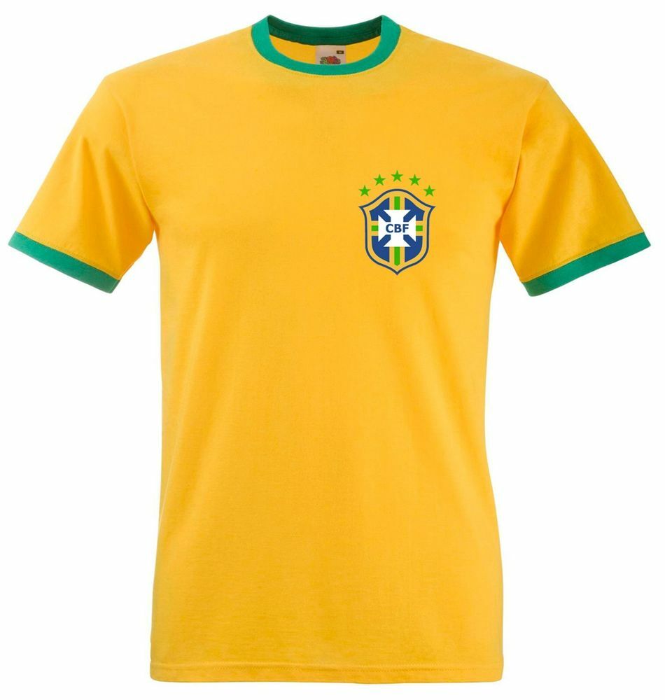 ca2016Brazil's tweet photo. Retro Brazil Football T Shirt - Slim fitting FOTL Ringer ... https://t.co/7vpZ2Mg3BF