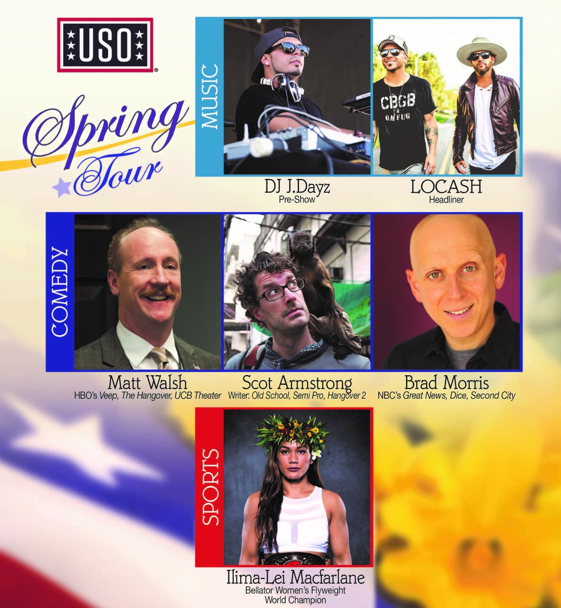 thejointstaff's tweet photo. @the_USO Check out who is on #USOTour2020. https://t.co/AkhAZJlTYJ