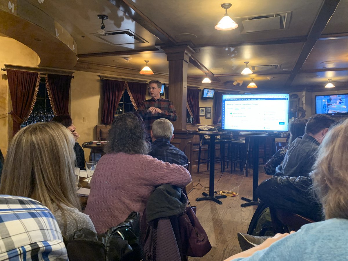 DMarketingU's tweet photo. Looking for networking opportunities? Try the @Meetup app. Tonight I'm at the #BarringtonWordPressMeetup group learning about "How to Add an Online Course to your WordPress Website" with over 25 people in the Chicago suburbs. https://t.co/KbqfhfVexk