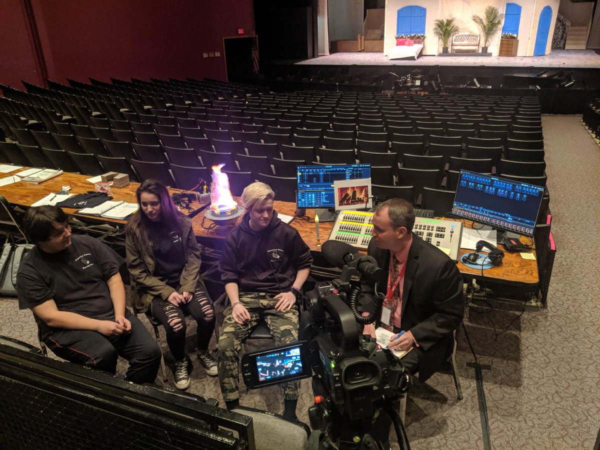 Farr's Fireless Fireside Chat; Chapter 6 was filmed today and is likely dropping tomorrow. Get ready to meet members of our Student Production Crew. This was fun! The crew in black who makes the magic happen in the field of the performing arts! #OneBravesFamily #canandaiguaproud