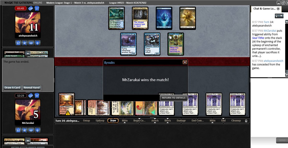 MrZarukai's tweet photo. I'd like to call this a slobber-knockin'. #borosprison #mtg #mtgmodern https://t.co/PDb9i4daq0
