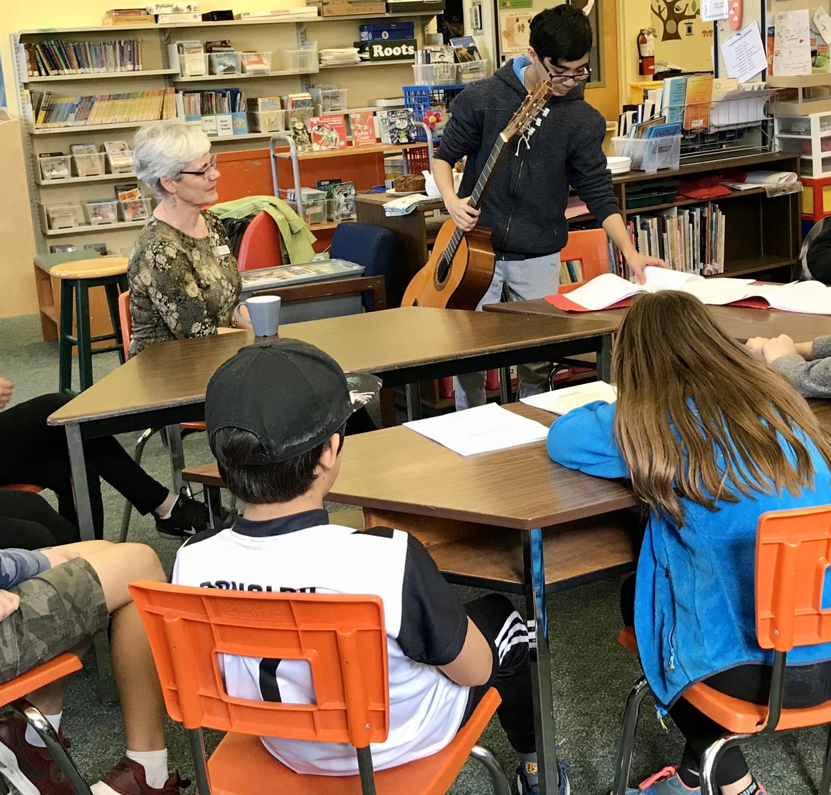 CavellElem's tweet photo. Thanks to @janetrfraser , Edith Cavell’s Liaison Trustee, for a great visit this afternoon. Students were able to talk about their learning and ideas. https://t.co/xQWGt9pwWe