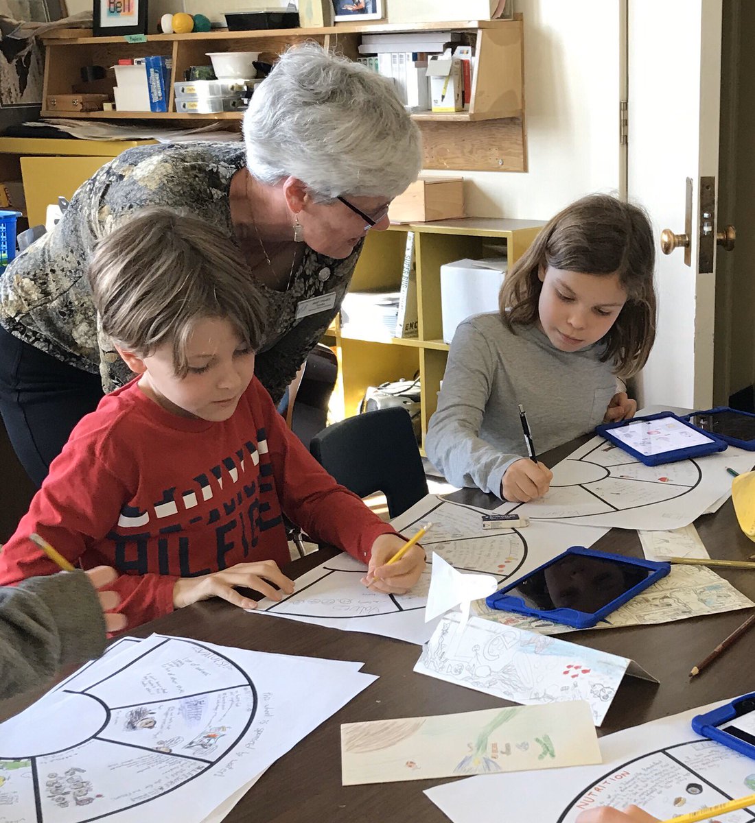 Thanks to <a href="/janetrfraser/">Janet Fraser</a> , Edith Cavell’s Liaison Trustee, for a great visit this afternoon. Students were able to talk about their learning and ideas.