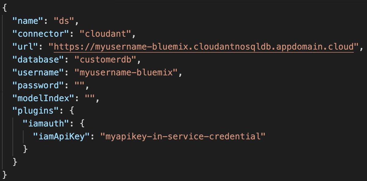 MobileDiana's tweet image. TIL how to config #LoopBack4 datasource to connect to @IBMCloud #Cloudant with IAM-only authentication method. 
github.com/cloudant/nodej…

Thanks @HouJanny!