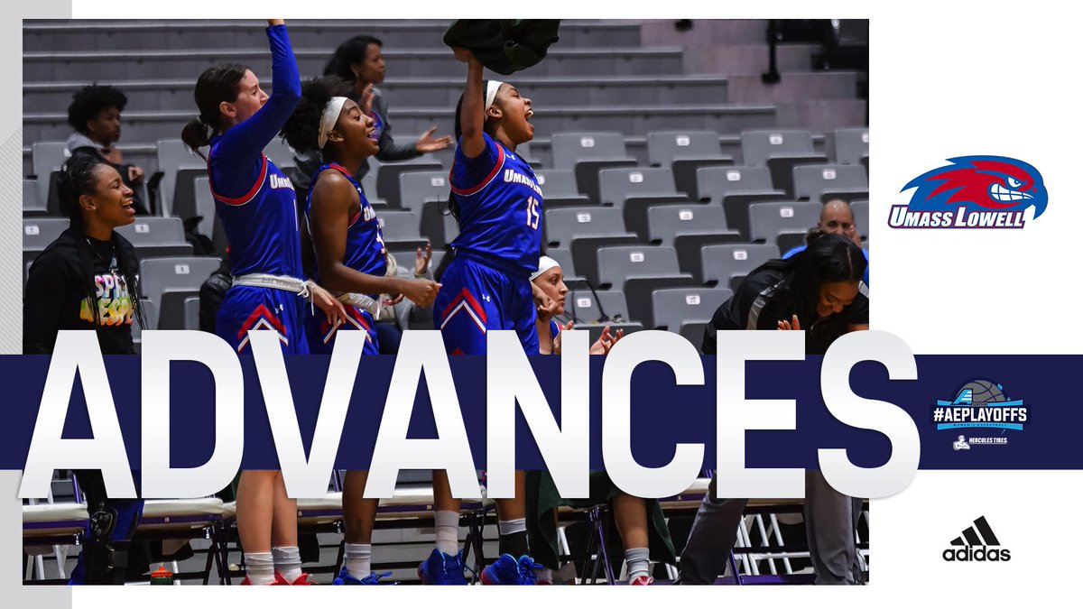 First #AEPlayoffs win!

No. 3 <a href="/RiverHawkWBB/">UMass Lowell WBB</a> advances to the <a href="/HerculesTires/">Hercules Tires</a> #AEPlayoffs semifinals with a 66-58 win over UMBC! #AEHoops