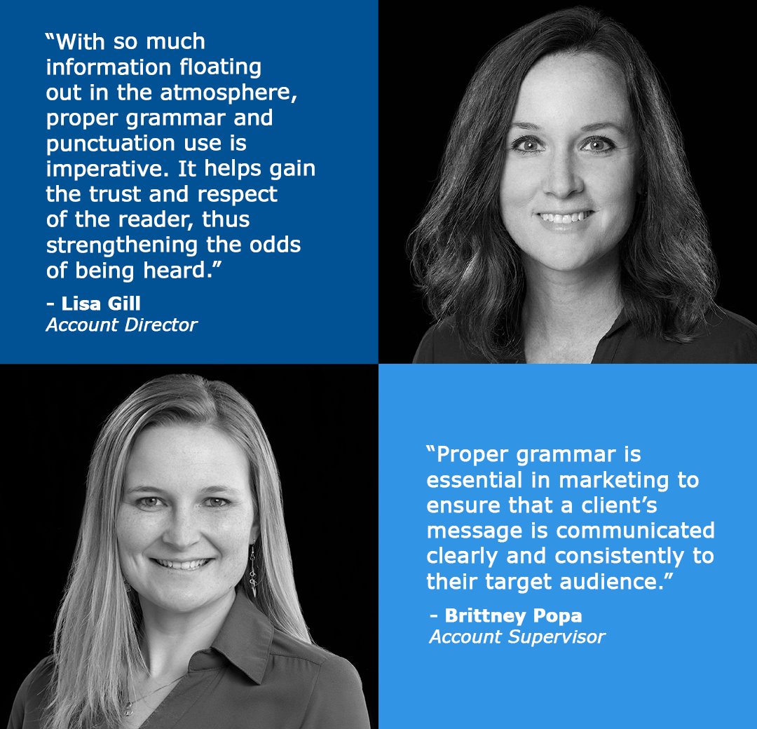 Happy #NationalGrammarDay ✏️We asked our office "grammar police" for their thoughts on why proper grammar is so important in our daily work.